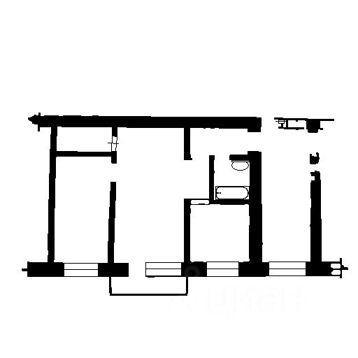 Планировка этой квартиры по данным Циан
