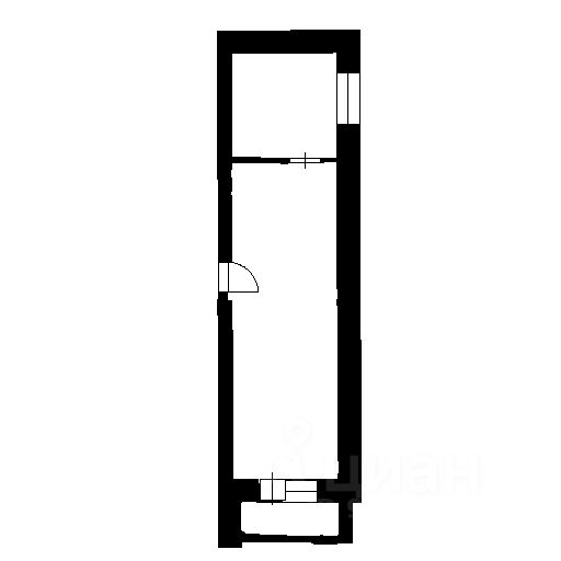 Планировка этой квартиры по данным Циан