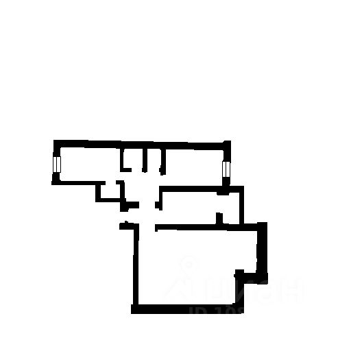 Планировка этой квартиры по данным Циан
