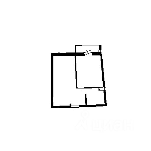 Планировка этой квартиры по данным Циан