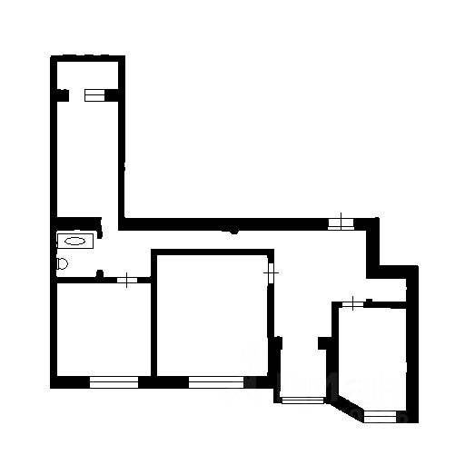 Планировка этой квартиры по данным Циан