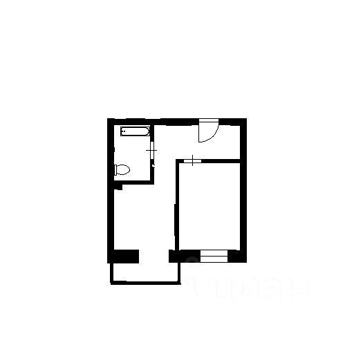 Планировка этой квартиры по данным Циан