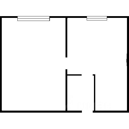 Планировка этой квартиры по данным Циан