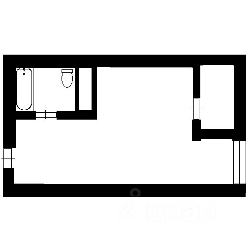 Планировка этой квартиры по данным Циан
