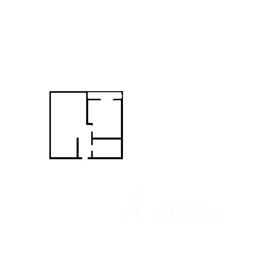 Планировка этой квартиры по данным Циан