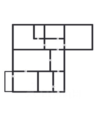 Планировка этой квартиры по данным Циан