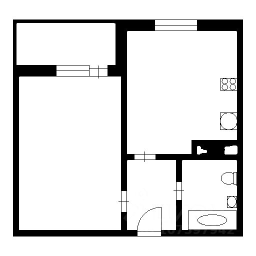 Планировка этой квартиры по данным Циан