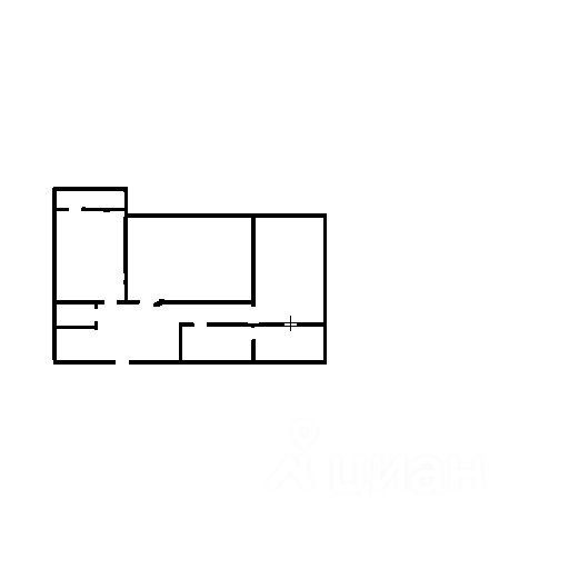 Планировка этой квартиры по данным Циан
