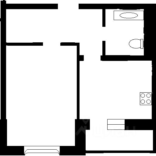 Планировка этой квартиры по данным Циан