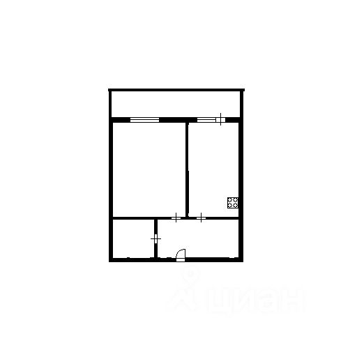 Планировка этой квартиры по данным Циан