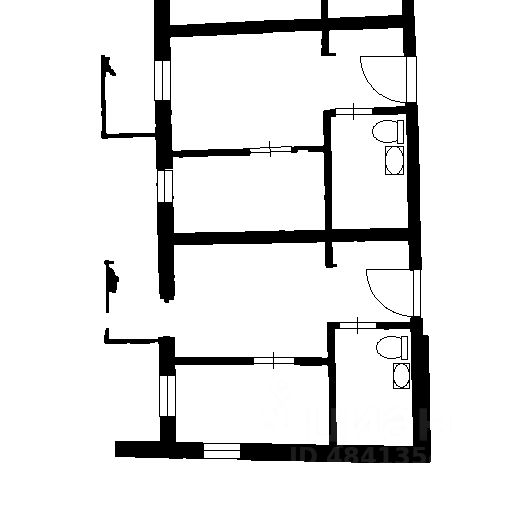 Планировка этой квартиры по данным Циан