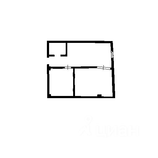 Планировка этой квартиры по данным Циан