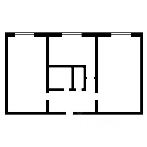 Планировка этой квартиры по данным Циан