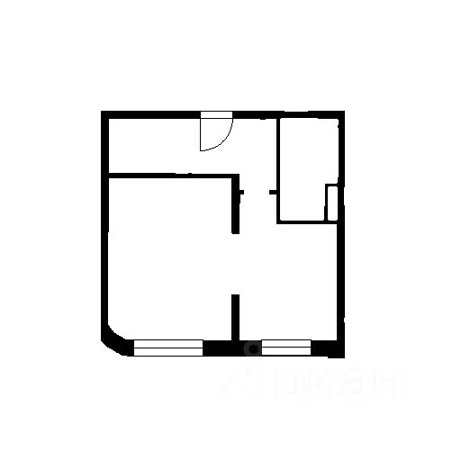 Планировка этой квартиры по данным Циан