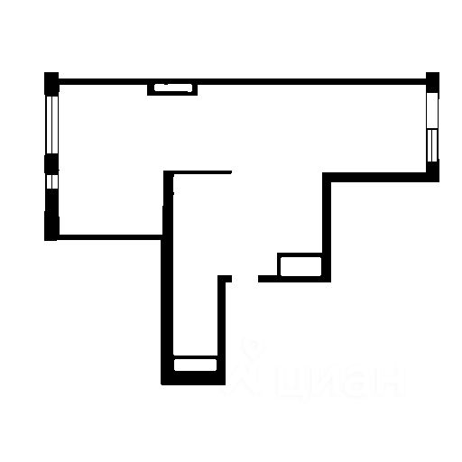 Планировка этой квартиры по данным Циан