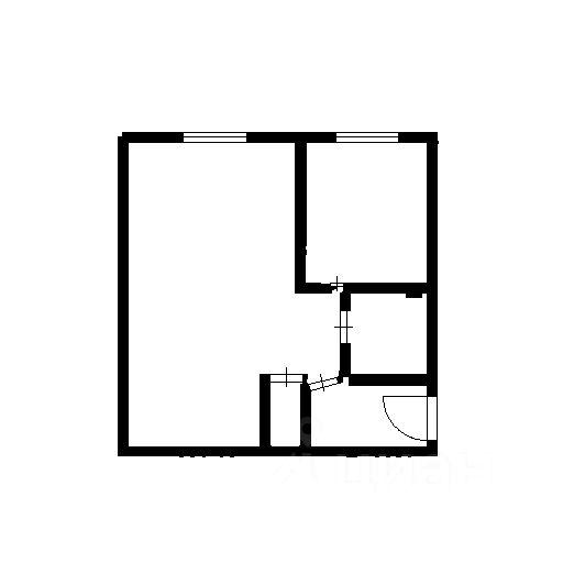 Планировка этой квартиры по данным Циан
