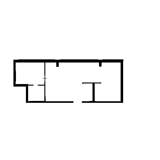 Планировка этой квартиры по данным Циан