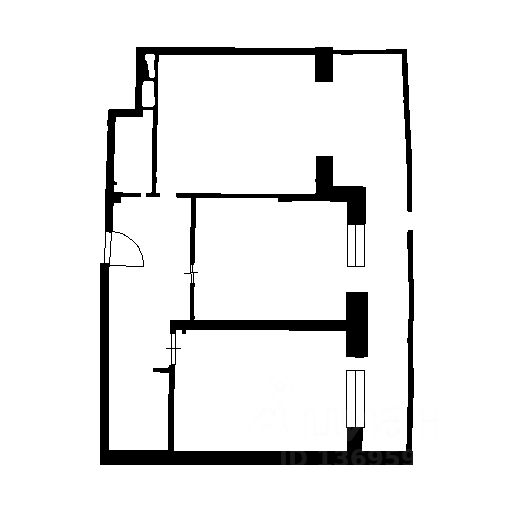 Планировка этой квартиры по данным Циан