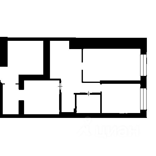 Планировка этой квартиры по данным Циан