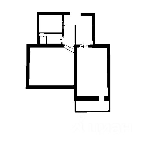 Планировка этой квартиры по данным Циан