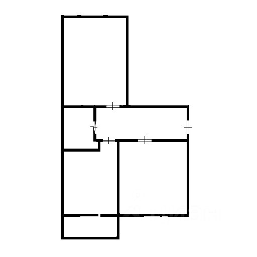 Планировка этой квартиры по данным Циан