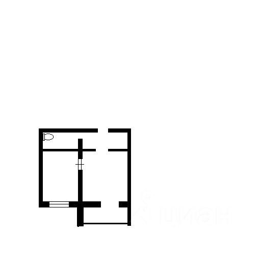 Планировка этой квартиры по данным Циан