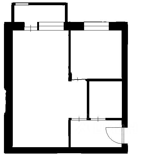 Планировка этой квартиры по данным Циан