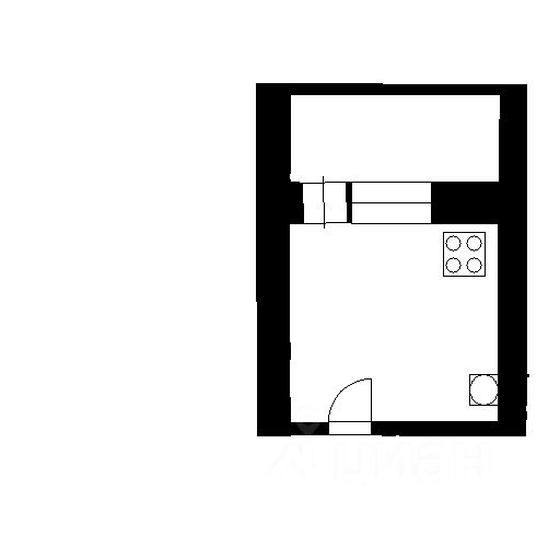 Планировка этой квартиры по данным Циан