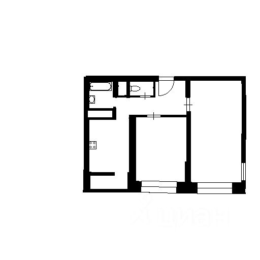 Планировка этой квартиры по данным Циан