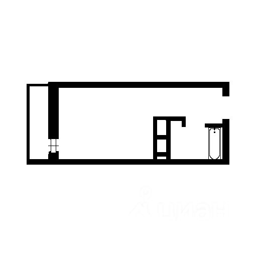 Планировка этой квартиры по данным Циан