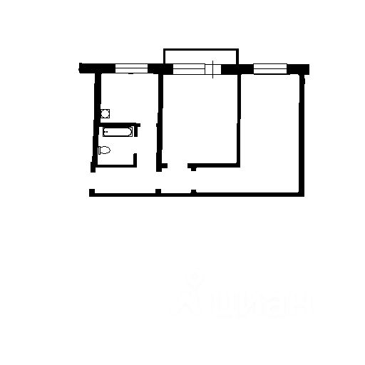 Планировка этой квартиры по данным Циан