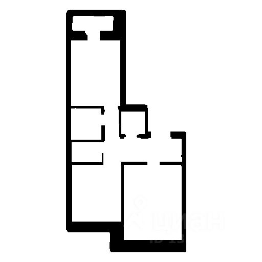 Планировка этой квартиры по данным Циан