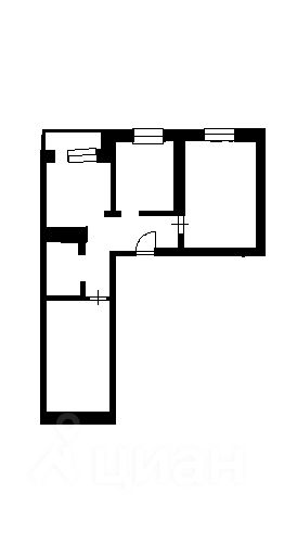 Планировка этой квартиры по данным Циан