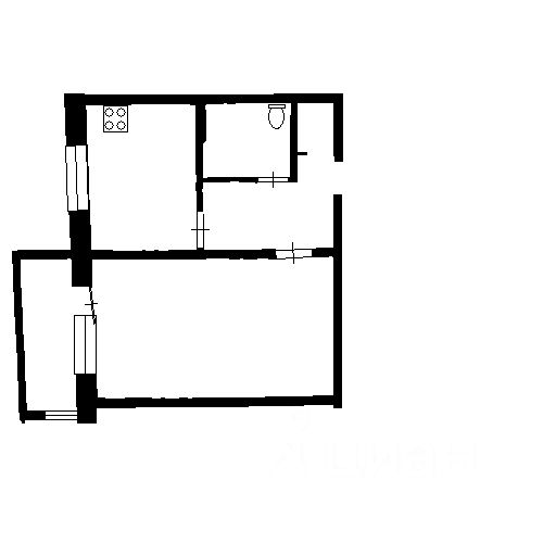 Планировка этой квартиры по данным Циан