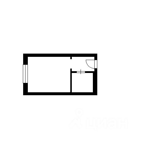 Планировка этой квартиры по данным Циан