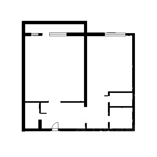 Планировка этой квартиры по данным Циан