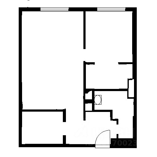 Планировка этой квартиры по данным Циан