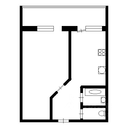 Планировка этой квартиры по данным Циан
