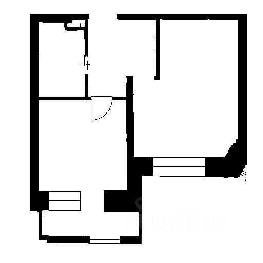 Планировка этой квартиры по данным Циан
