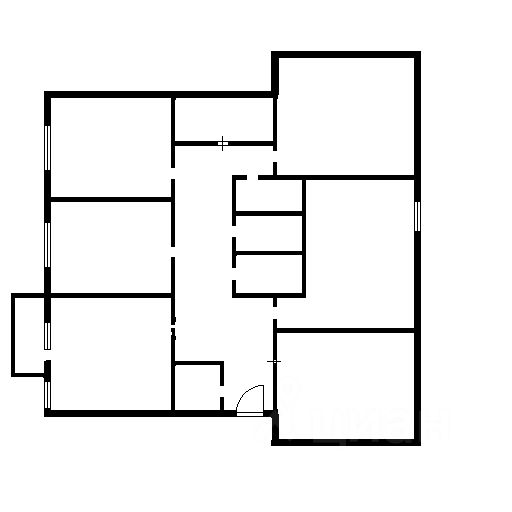 Планировка этой квартиры по данным Циан