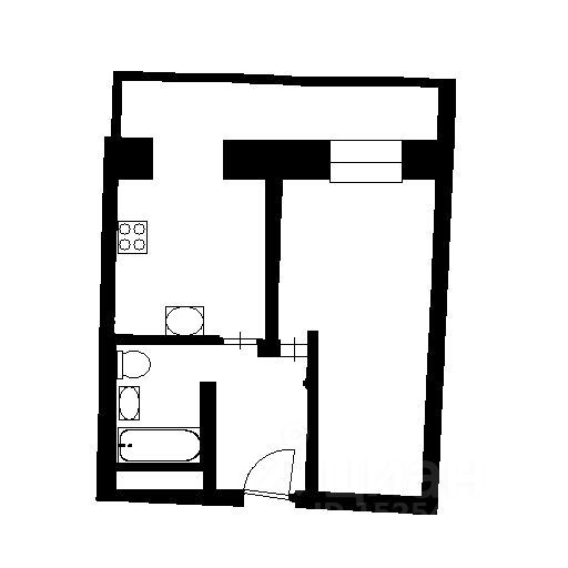 Планировка этой квартиры по данным Циан