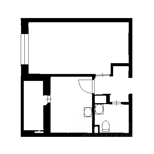 Планировка этой квартиры по данным Циан