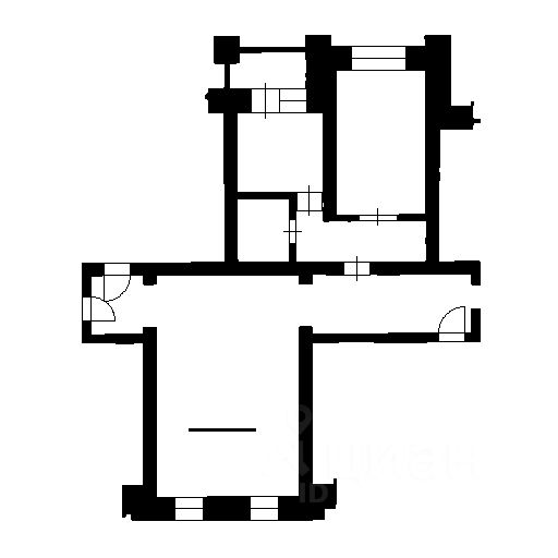 Планировка этой квартиры по данным Циан