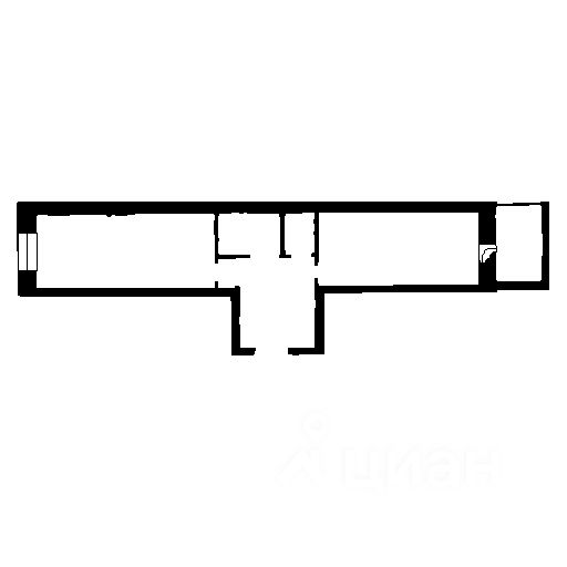 Планировка этой квартиры по данным Циан