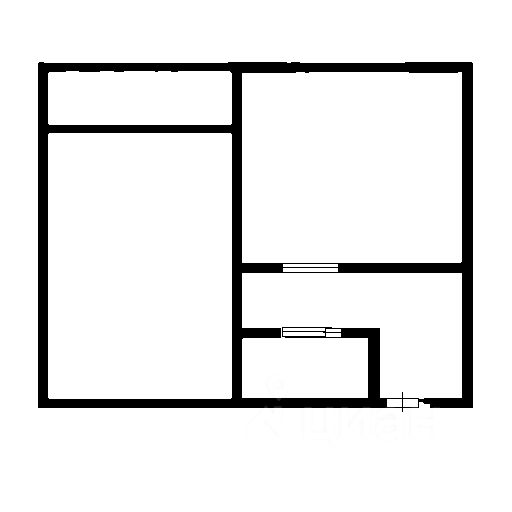 Планировка этой квартиры по данным Циан
