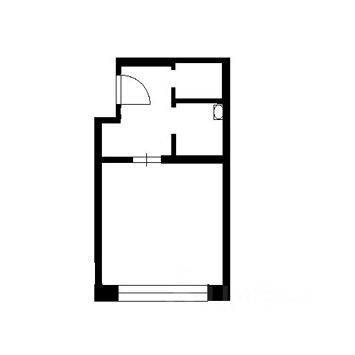 Планировка этой квартиры по данным Циан