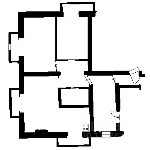 Планировка этой квартиры по данным Циан