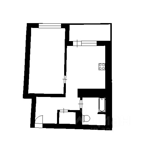Планировка этой квартиры по данным Циан
