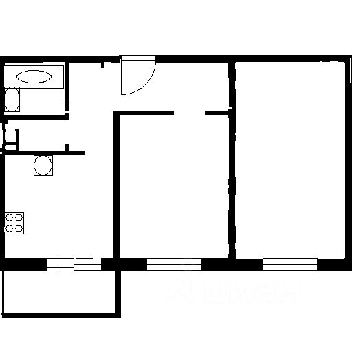 Планировка этой квартиры по данным Циан