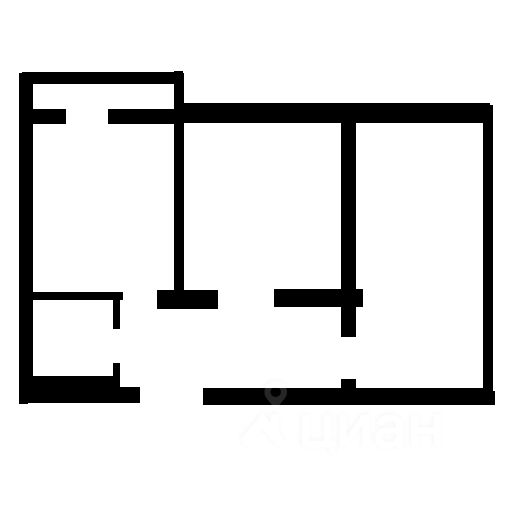 Планировка этой квартиры по данным Циан